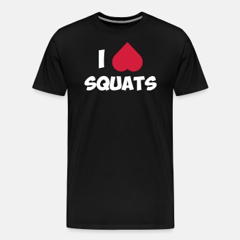 I love squats - Premium T-shirt for men