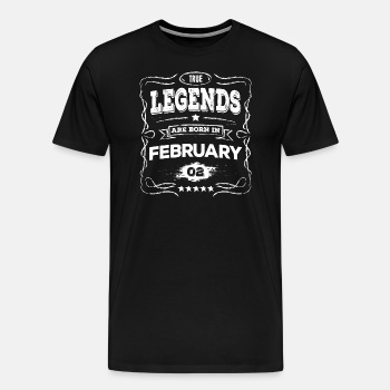 True legends are born in February - Premium T-shirt for men