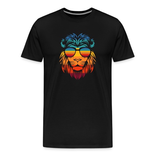 Retro Lion - Mannen Premium T-shirt
