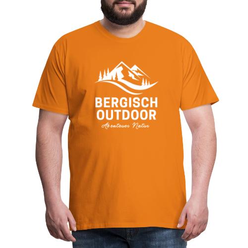 Bergisch Outdoor Logo White - Männer Premium T-Shirt