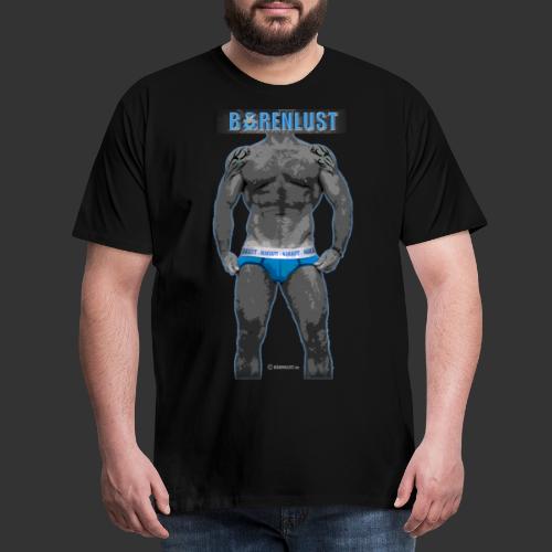 Muscle guy with logo - Men's Premium T-Shirt