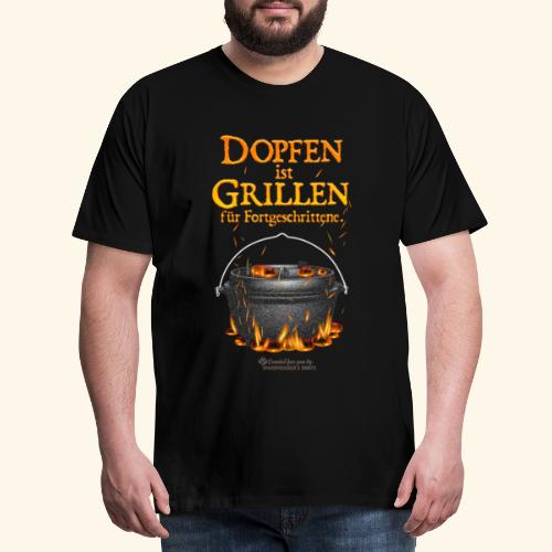 Dopfen ist Grillen | Dutch Oven T-Shirts - Männer Premium T-Shirt