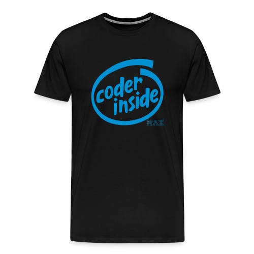 coder inside - Premium-T-shirt herr