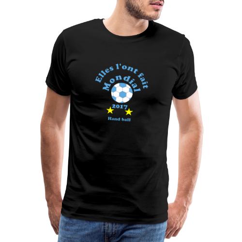 handball mondial 2017 femme bleu - T-shirt Premium Homme