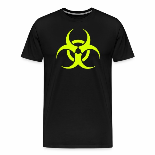 Biohazard Symbol Toxic Giftig Gefahr Danger Logo - Männer Premium T-Shirt