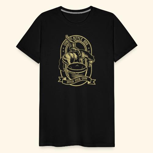 Dutch Oven Cowboy Style BBQ - Männer Premium T-Shirt