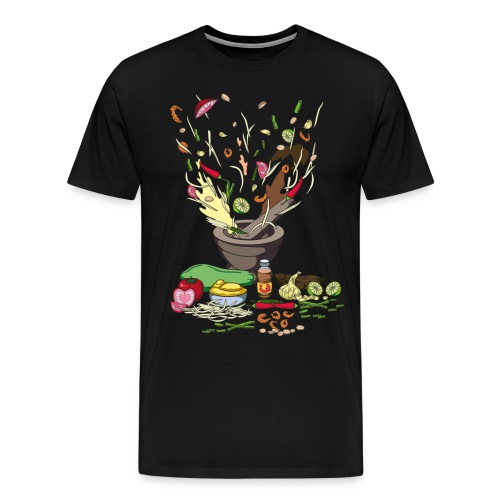 Papaya Salat Thai Food Market Thailand - Männer Premium T-Shirt