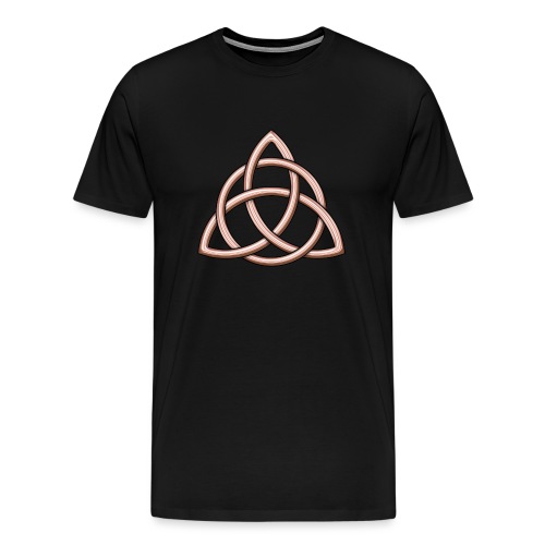 Celtic Trinity Knot Shiny Rose Gold - Men's Premium T-Shirt