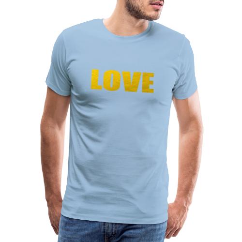 LOVE YELOW - Camiseta premium hombre