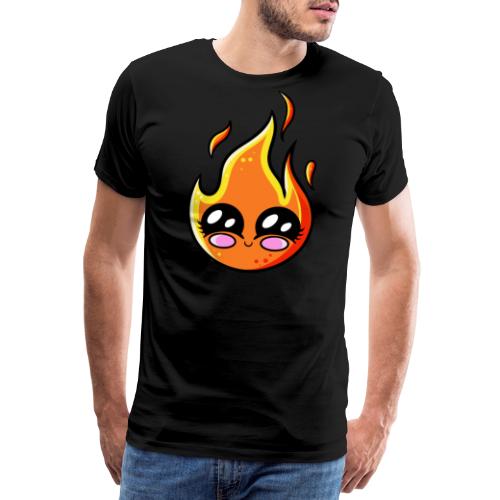 Incendio de Kawaii - Camiseta premium hombre