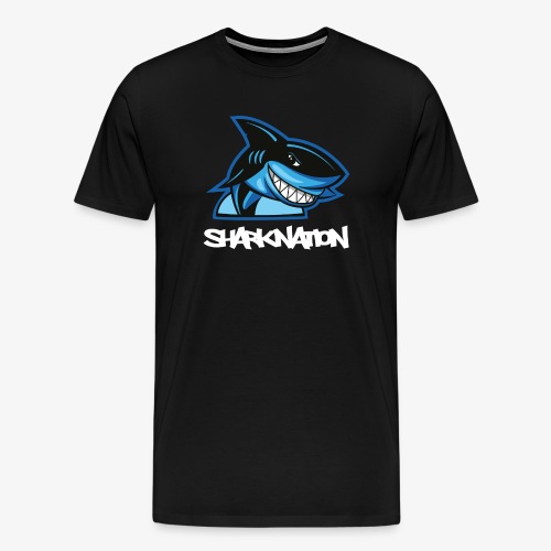 SHARKNATION / White Letters - Mannen Premium T-shirt