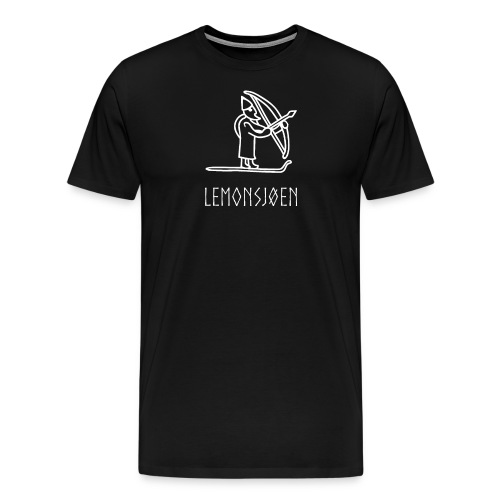 Lemonsjøen Ullr på Ski - Premium T-skjorte for menn