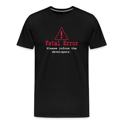 Computer Fehlermeldung - Männer Premium T-Shirt