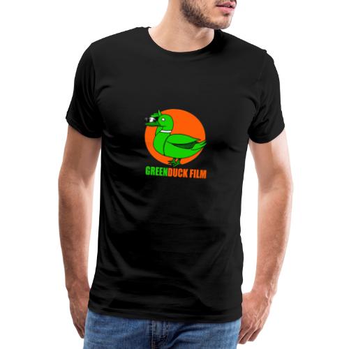 Greenduck Film Orange Sun Logo - Herre premium T-shirt