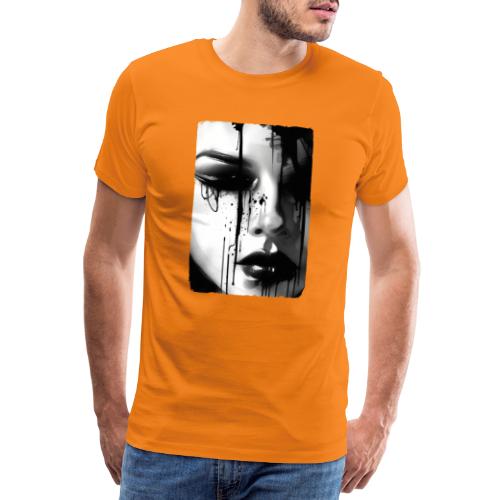 SIIKALINE FACE PAINT - Premium-T-shirt herr
