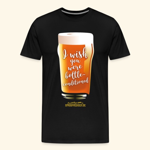 Craft Beer Shirt Design bottle-conditioned - Männer Premium T-Shirt