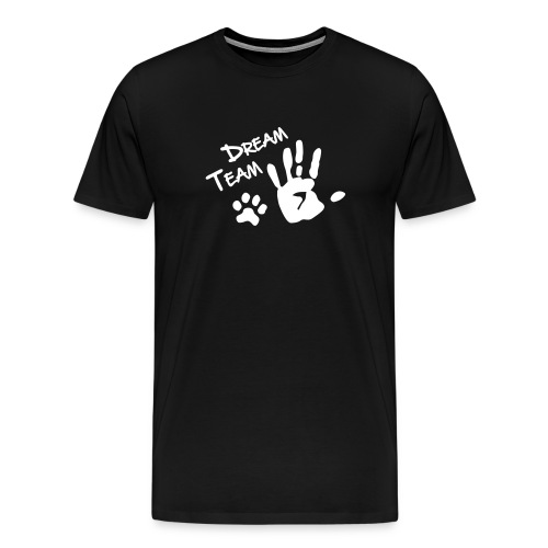 Vorschau: Dream Team Hand Hundpfote - Männer Premium T-Shirt