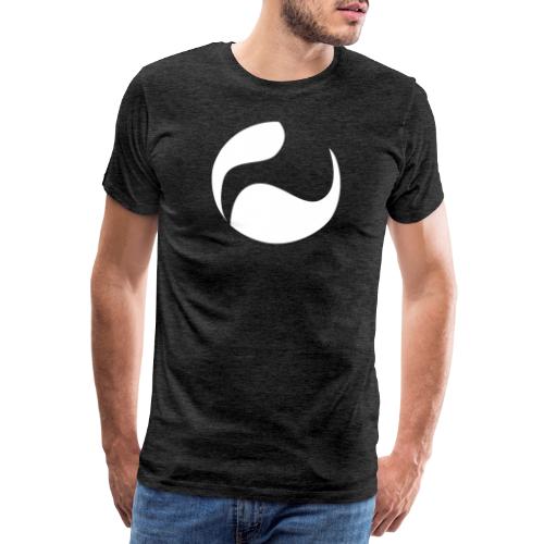DEEPINSIDE logo ball white - Men's Premium T-Shirt