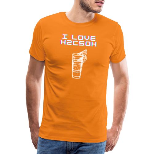 Kocham H2C5OH - Koszulka męska Premium