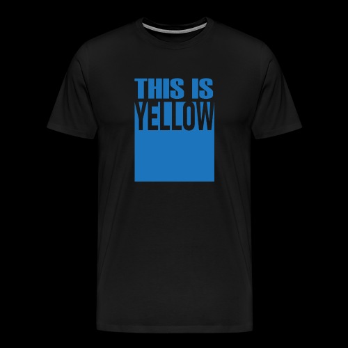 Yellow - Premium-T-shirt herr