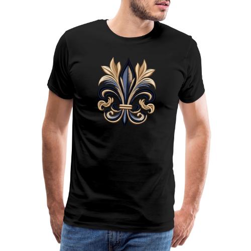 Golden Fleur-de-Lis Majesty - Men's Premium T-Shirt