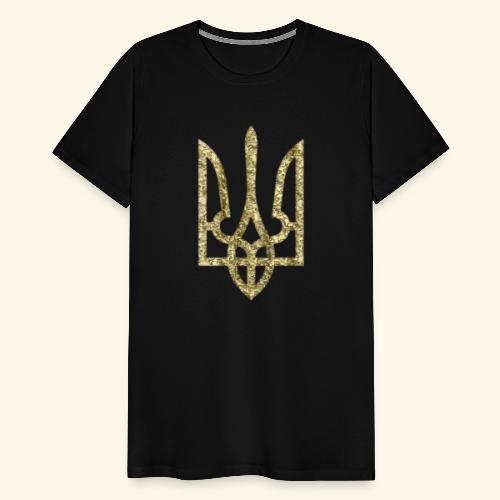 Ukraine Dreizack Symbol - Männer Premium T-Shirt