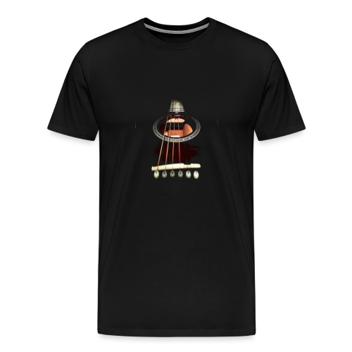 black guitar - Camiseta premium hombre