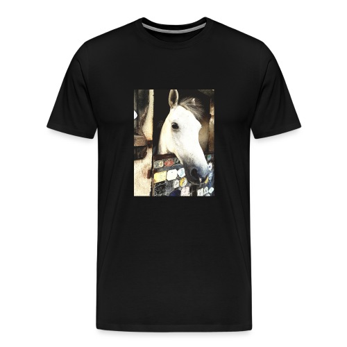 wit paard - Mannen Premium T-shirt