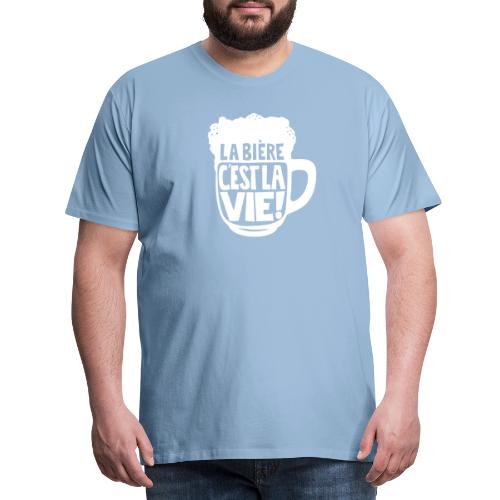 bière, la bière c'est la vie - T-shirt Premium Homme