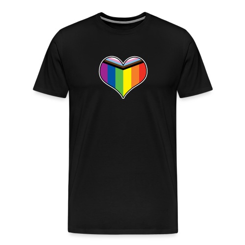 Progress Pride Heart - Männer Premium T-Shirt