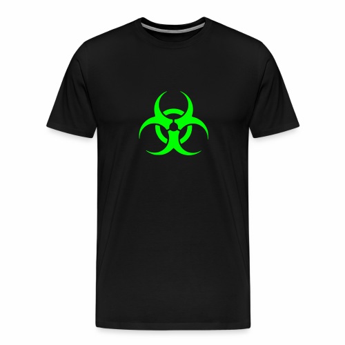 Biohazard Symbol Toxic Giftig Gefahr Danger Logo - Männer Premium T-Shirt