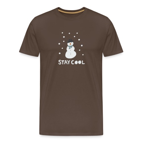 Snowman - Stay cool - Premium-T-shirt herr