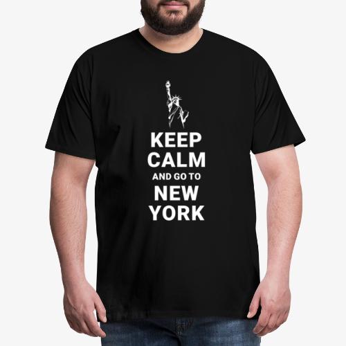 Keep calm and go to New York - Männer Premium T-Shirt