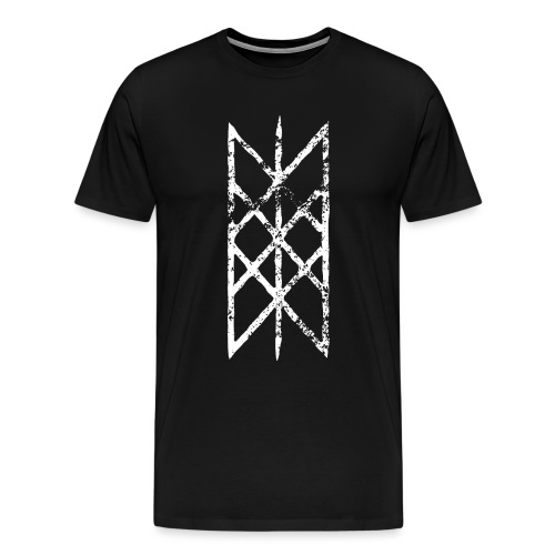 Netz von Wyrd Gitter Skulds Netz Binderune Symbol - Männer Premium T-Shirt