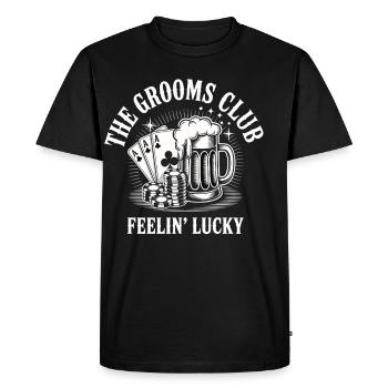 Enterrement de vie de garçon Poker Beer Club Enterrement de vie de garçon Homme - T-shirt Premium bio Homme - noir - Devant - Nico (187cm)