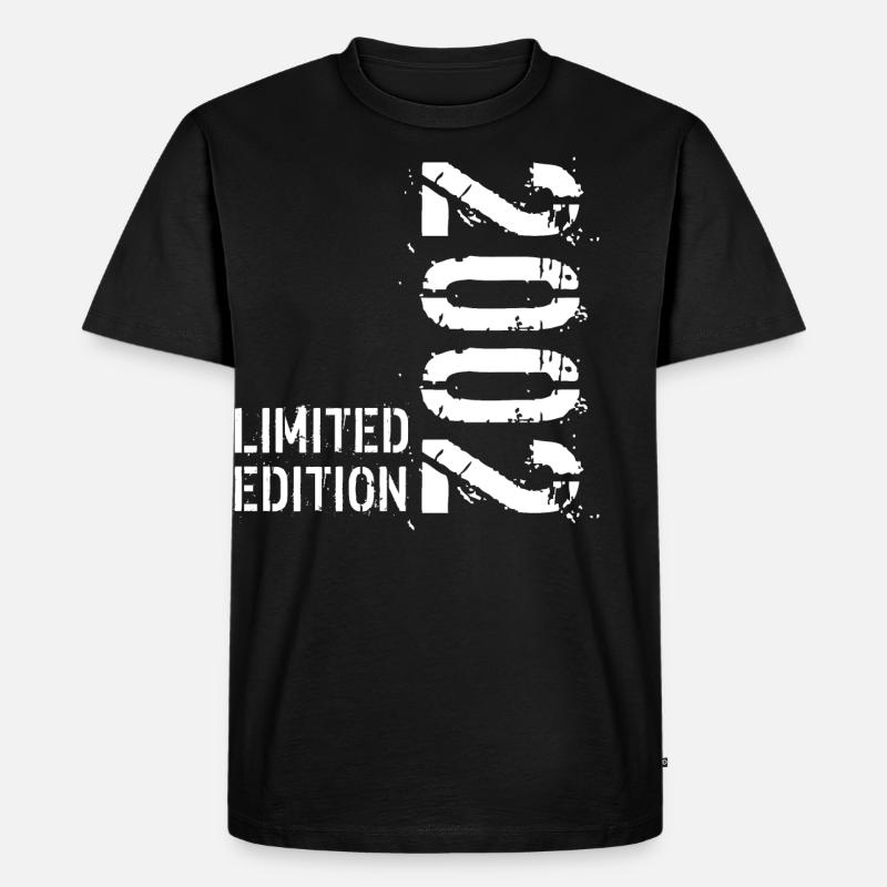 LIMITIERTE EDITION 2002 - Männer Premium Bio T-Shirt - Schwarz