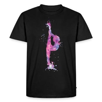 gymnast - Men's Premium Organic T-Shirt - black - Front - Nico (187cm)
