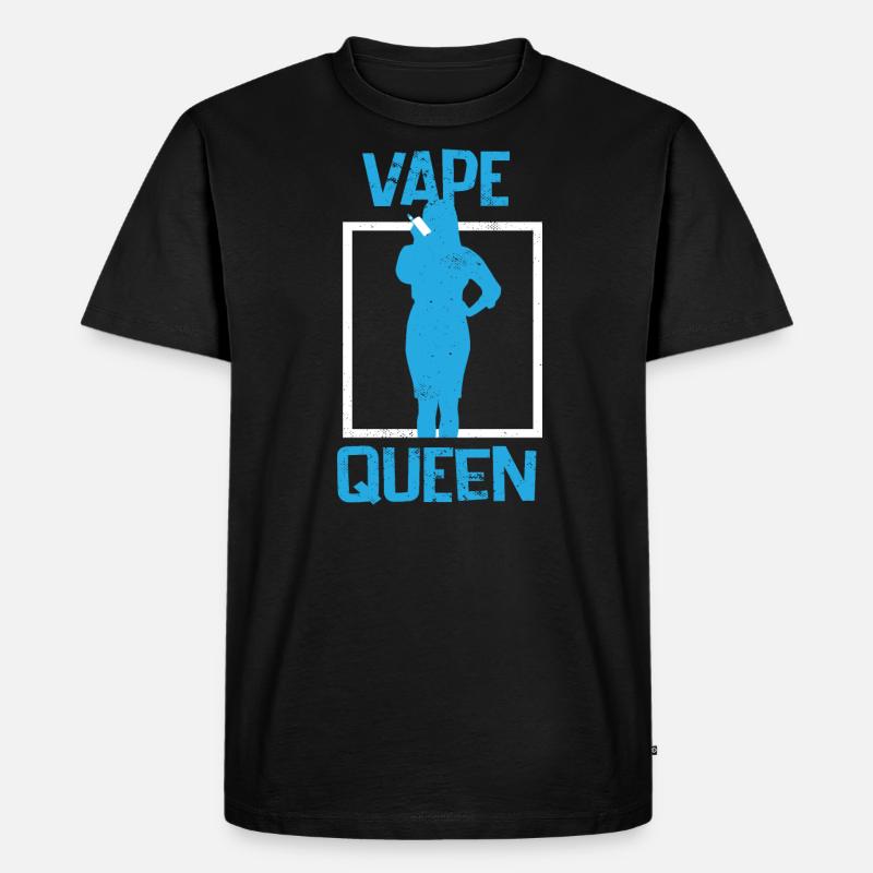E-Zigarette E-Shisha Dampf Liquid - Männer Premium Bio T-Shirt - Schwarz