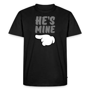 He's Mine Comic Hand Part 1 - Men's Premium Organic T-Shirt - black - Front - Nico (187cm)