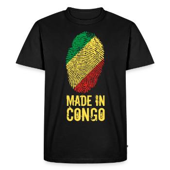 Made In Congo / Congo - T-shirt Premium bio Homme - noir - Devant - Nico (187cm)