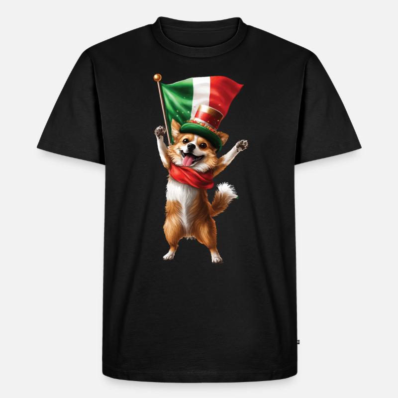 Hund - Männer Premium Bio T-Shirt - Schwarz