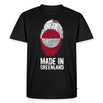 Made In Greenland / Groenland / Kalaallit Nunaat - T-shirt Premium bio Homme - noir - Devant - Nico (187cm)