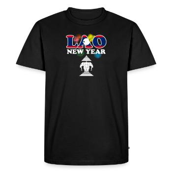 Laos Laotian Laotian Nouvel An I Cadeau - T-shirt Premium bio Homme - noir - Devant - Nico (187cm)