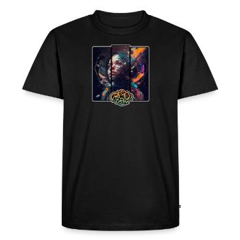 INFECTED BEES CREW Shirt Black - Men's Premium Organic T-Shirt - black - Front - Nico (187cm)