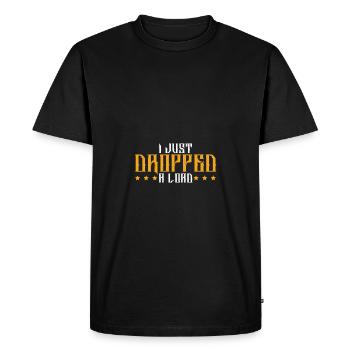 Trucker Cool Saying - Men's Premium Organic T-Shirt - black - Front - Nico (187cm)