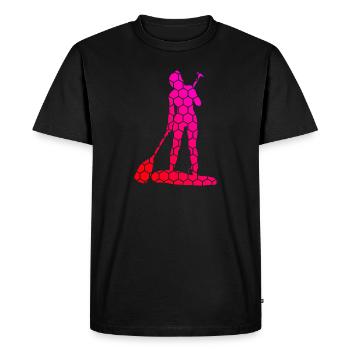 Sup Standup Paddle Stand up Paddle Board - T-shirt Premium bio Homme - noir - Devant - Nico (187cm)