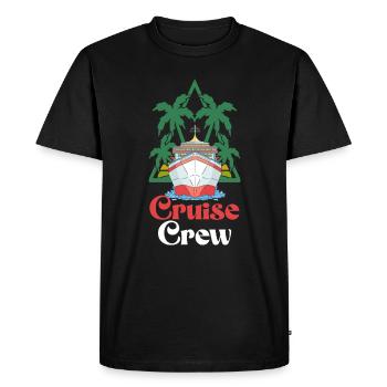 Voyage de vacances de l’équipage de croisière d’été - T-shirt Premium bio Homme - noir - Devant - Nico (187cm)