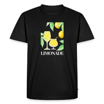 Limonade aux fruits et au citron - T-shirt Premium bio Homme - noir - Devant - Nico (187cm)