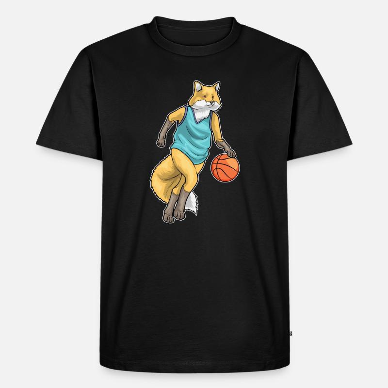 Fox Basketteur Basketteur - T-shirt Premium bio Homme - noir