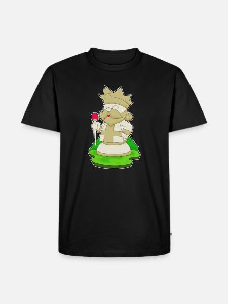 pièce d’échecs roi échecs - T-shirt Premium bio Homme - noir